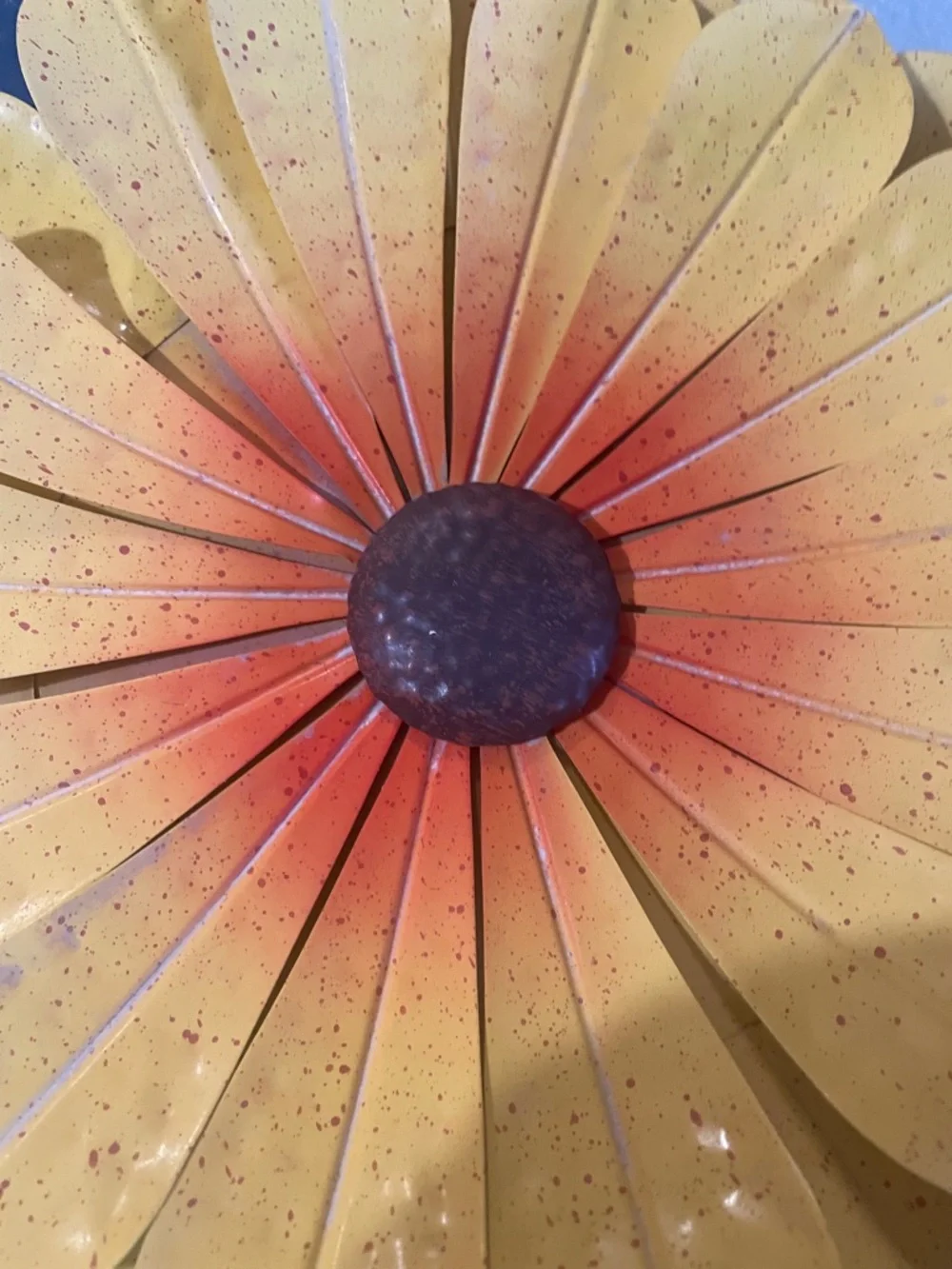 Yellow Metal Sunflower Wall Decor